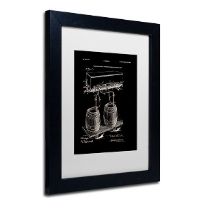 Trademark Fine Art -Claire Doherty 'Art Of Brewing Beer Patent Black' Matted Framed Art - 1 of 4