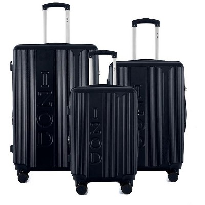 IZOD Hyman Expandable ABS Hard Shell Lightweight 3-Piece Luggage Set - 28", 24", 20" with 360° Dual Spinner Wheels & Combo Lock