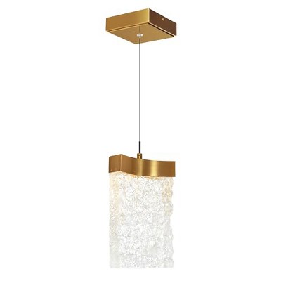 CWI Lighting Lava Integrated LED Brass Mini Pendant