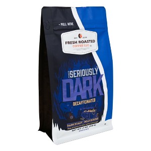 Fresh Roasted Coffee, Seriously Dark Decaf, Dark Roast, Whole Bean ...