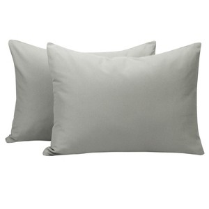 2 Pack Brushed Microfiber Zippered Toddler Pillowcases, Super Soft and Cozy Travel Pillow Cases - NTBAY - 1 of 4