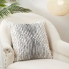 Saro Lifestyle Artisan Woven Stripe Diamond Poly Filled Throw Pillow - image 3 of 3