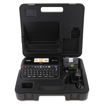 Brother P-Touch PT-D600VP PC-Connectable Label Maker with Color Display and Carry Case Black