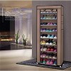 SUGIFT 10 Tier Shoe Rack Shoe Storage Cabinet with Dustproof Cover - 3 of 4