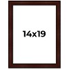 PosterPalooza | Distressed Brown Picture Frame - UV Acrylic, Foam Board Backing, Hanging Hardware - 2 of 4