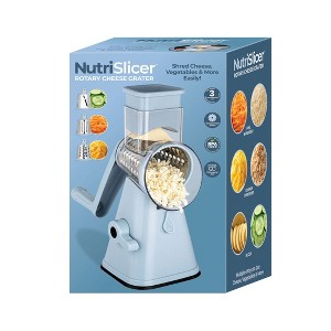 NutriSlicer Vegetable Slicer Cheese Grater Potato Slicer Salad Chopper with Suction Base - 1 of 4