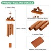 Unique Bargains Bamboo Wood Outdoor Decorations Wind Chimes 24 Inch Retro Color 1 Pc - 2 of 4