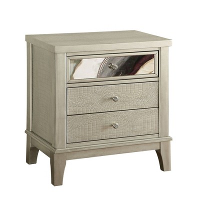 silver nightstand target