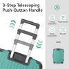 FURNIinspire Bag And Luggage Sets 3 Piece Rolling Luggage, Hard Shell Travel Suitcases Set with Wheels Telescopic Handle, Green, 21.06"*11.42"*30.12" - 2 of 4