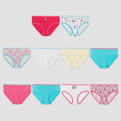 Hanes Girls' 10pk Cotton Classic Briefs - Colors Vary