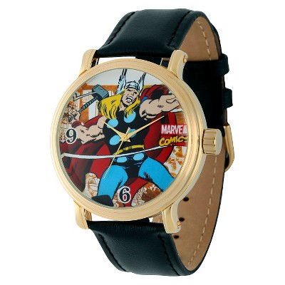 Men's Marvel Thor Vintage with Alloy Case - Black