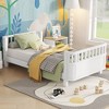 NicBex Twin/Full Low Profile Platform Bed Frame with Storage & Detachable Fence,Modern Toddler Bed for Bedroom,Kids Room - 4 of 4