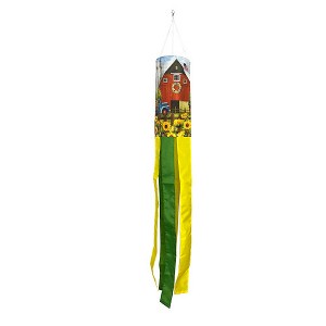 Briarwood Lane Summer Sunflower Barn Windsock Wind Twister 40x6 For Summer Wind Spinner - 1 of 2