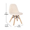 Emma and Oliver Set of 2 Children's Dorset Faux Shearling Accent Chairs with Beechwood Legs for Bedroom, Play Room and More - 4 of 4