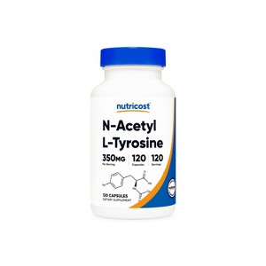 Nutricost N-Acetyl L-Tyrosine Capsules (NALT) (350 MG) (120 Capsules) - 1 of 4