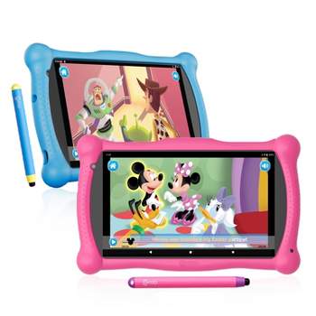 Buy 2: Contixo 7” 32GB Android Tablet 32GB (2023 model) featuring Disney Story Central with 50 E-books and Child Proof Case, Bluetooth V10