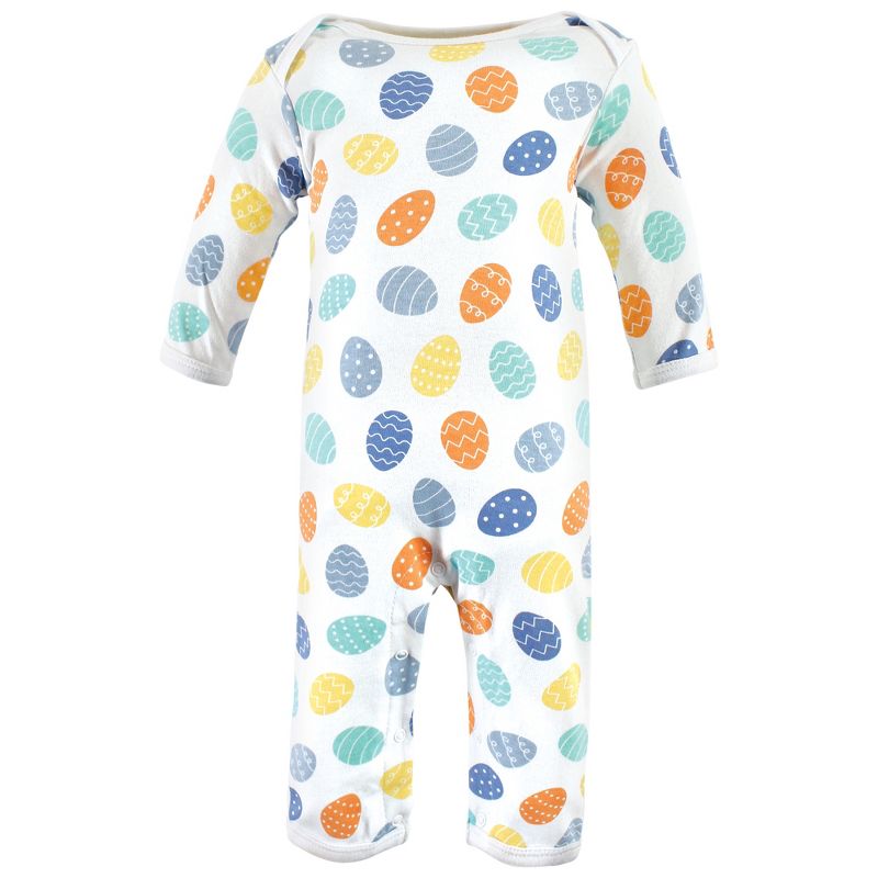 Hudson Baby Infant Boy Cotton Coveralls, Hoppy Easter, 3-6 Months, 4 of 6