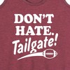 Women's - Instant Message - Don't Hate Tailgate Graphic Racerback Tank - 2 of 4