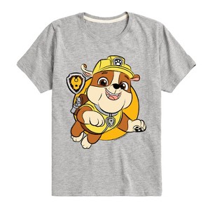 Boys' - Paw Patrol - Rubble Sketch Short Sleeve Graphic T-Shirt - 1 of 4