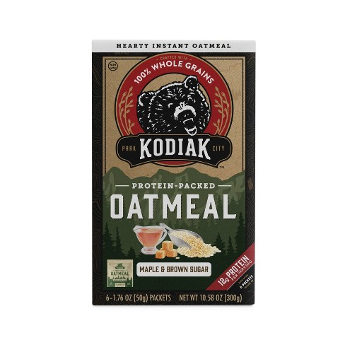 Kodiak Protein-Packed Instant Oatmeal Maple & Brown Sugar - 6ct - image 1 of 4
