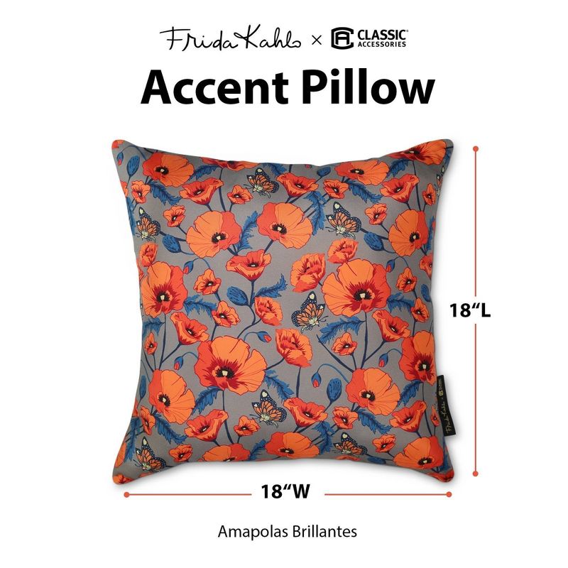 2pk Frida Kahlo Outdoor Throw Pillow Set - Classic Accessories, 5 of 6
