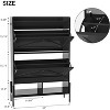 Wooden Shoe Storage Cabinet,  Hidden Freestanding Shoe Rack with 2 Flip Drawers and Adjustable Shelf, for Entryway, Hallway - 2 of 4