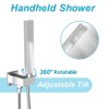 LOVMOR 10 Inch Shower System Celling High Pressure Rainfall Shower Faucet Fixture Combo Set , Chrome - 4 of 4