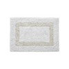 Hotel Bath Rug 100% Premium Cotton Tufted Weave Two Tone Reversible Bathroom Rug, Super Soft Absorbent, Machine Washable Bath Mat - 2 of 4