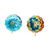 Kurt Adler Noble Gems Glass Ornaments for Christmas Tree, Hot Air Balloons, Assorted (Pack of 2) - 3 of 4