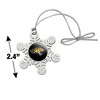 Towson University Tigers Logo Metal Snowflake Christmas Tree Holiday Ornament - 3 of 3