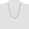 Black Bow Jewelry 3mm 14k Yellow Gold Classic Solid Rope Chain Necklace - 2 of 4