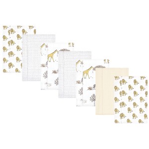 Luvable Friends Hudson Baby Flannel Burp Cloths 7pk Set - 1 of 2