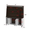 Famapy White & Black Large - scale Kitchen Cabinet Buffet: Modern Design with Ample Storage Pantry Cabinet - 4 of 4