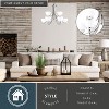 VAXCEL Metropolis 9 Light 2 Tier Satin Nickel Chandelier White Glass - 2 of 4