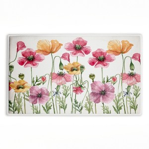 Stupell Industries Poppy Place Flower Garden Printed Plush Bathroom Floor Mat, design by Kim Allen - 1 of 4