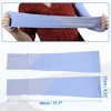 Unique Bargains Pair Cooling Arm Sleeves for Women Sports Arm Sleeve Sun Protection Blue Purple - 2 of 3