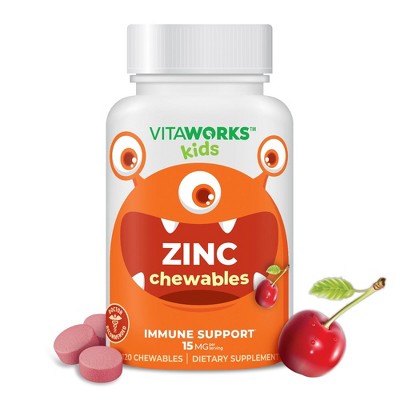 VitaWorks Zinc 15mg - Chewables - 120 ct.