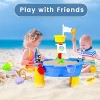Skirfy Pirate Ship Sand and Water Table for Kids, 21-Piece Sensory Play Table, 21.85" x 16.33" x 22.44" - 3 of 4