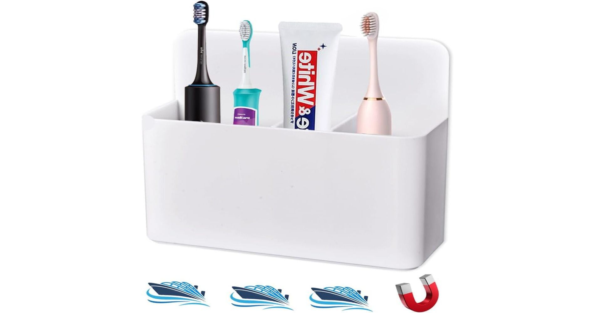 Zeus & Ruta Magnetic Toothbrush Holder for Bathroom