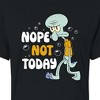 Women's - SpongeBob SquarePants - Squidward Nope Not Today Cropped Graphic T-Shirt - 2 of 4