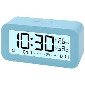 REGALWOVEN Battery Powered Digital Plastic Adjustable Volume Alarm Clock 5.7"L x 2.0"W x 3.3"H 1 Pc - 1 of 4