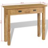 vidaXL Console Table Natural Teak Solid Teak 35.4 x 11.8 x 31.5 in - 2 of 4