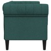 vidaXL Chesterfield Sofa Dark Green 100% polyester, plywood, solid wood - 4 of 4