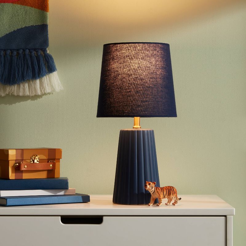 Tapered Ribbed Kids' Table Lamp - Pillowfort™, 3 of 10