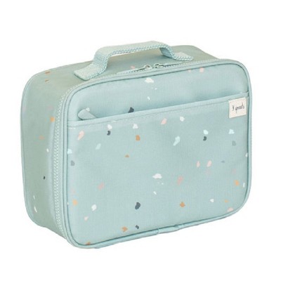 3 Sprouts Kids Recycled Fabric Lunch Bag - Terrazzo Green