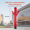 VEVOR Inflatable Tube Man Set, 20 ft Tall, Wacky Waving Inflatable Dancing Tube Guy with 1 HP Blower, PP Shell IPX3 Waterproof Blower Fan, Red - 3 of 4