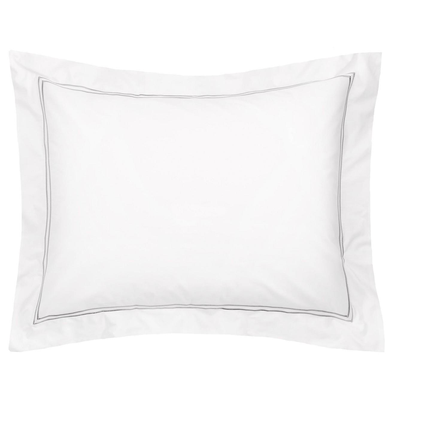Наволочка EY Essentials 20" x 26" Legacy Pearl Grey Cotton Standard Sham - Machine Washable, цвет: Серый — фото 1