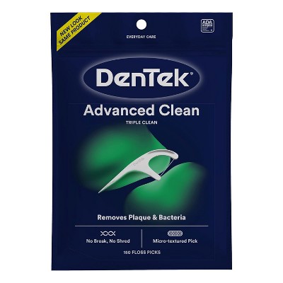 Dentek Triple Clean Floss Picks, Fresh Mint, 75 Ct