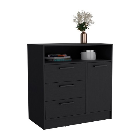 Depot E-Shop Dresser with Spacious 3-Drawer and Single-Door Storage Cabinet - image 1 of 4