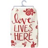 Primitives By Kathy Love Lives Here Kitchen Towel - 28" x 28" - 3 of 3